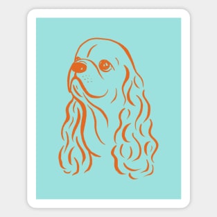 American Cocker Spaniel (Mint and Orange) Magnet